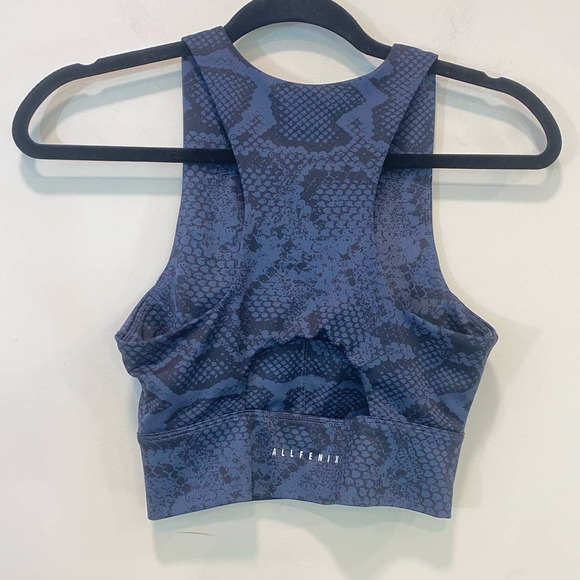 ALLFENIX  Melbourne  Australia Snake Print Sports bra Padded Blue Medium - Picture 6 of 6